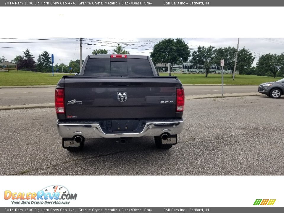 2014 Ram 1500 Big Horn Crew Cab 4x4 Granite Crystal Metallic / Black/Diesel Gray Photo #7