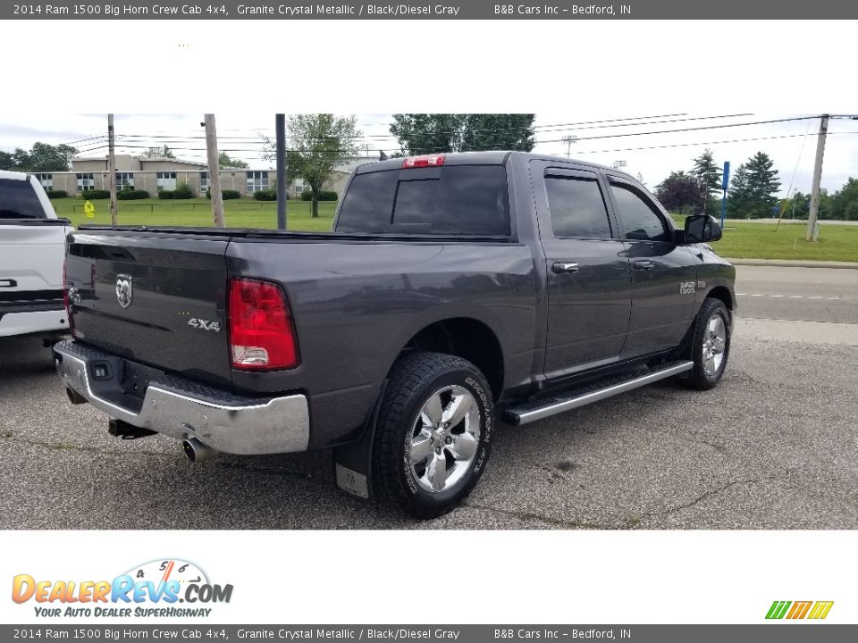 2014 Ram 1500 Big Horn Crew Cab 4x4 Granite Crystal Metallic / Black/Diesel Gray Photo #8