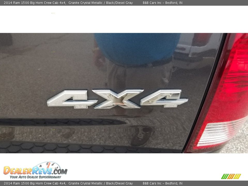 2014 Ram 1500 Big Horn Crew Cab 4x4 Granite Crystal Metallic / Black/Diesel Gray Photo #9