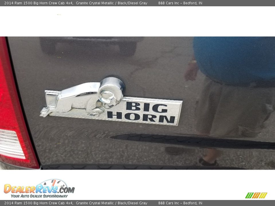 2014 Ram 1500 Big Horn Crew Cab 4x4 Granite Crystal Metallic / Black/Diesel Gray Photo #10