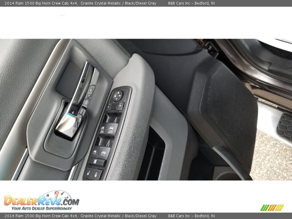 2014 Ram 1500 Big Horn Crew Cab 4x4 Granite Crystal Metallic / Black/Diesel Gray Photo #13