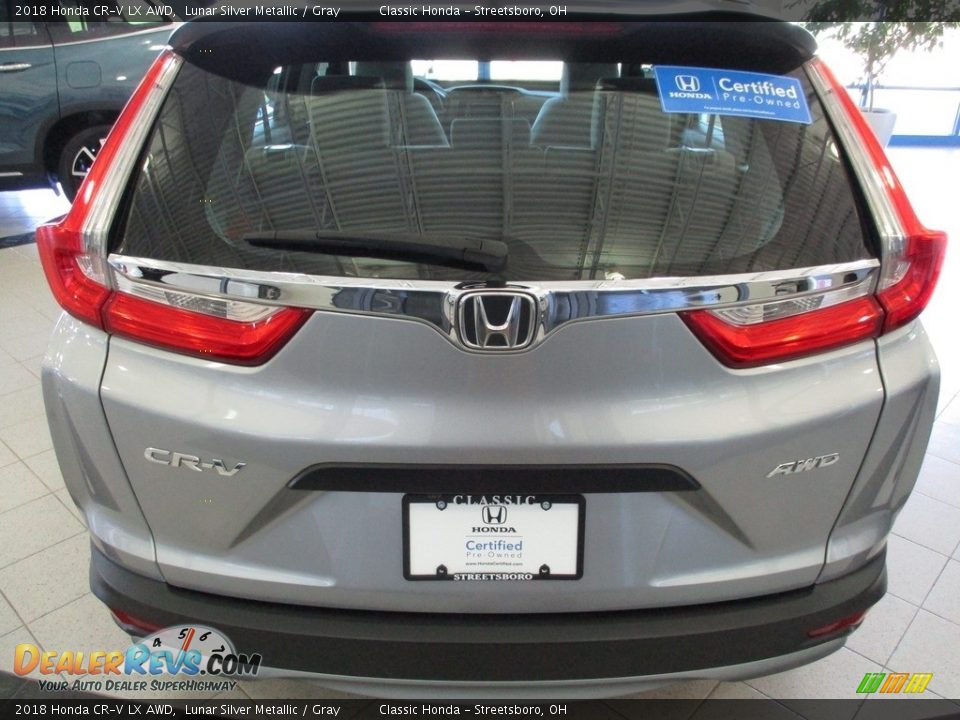 2018 Honda CR-V LX AWD Lunar Silver Metallic / Gray Photo #7