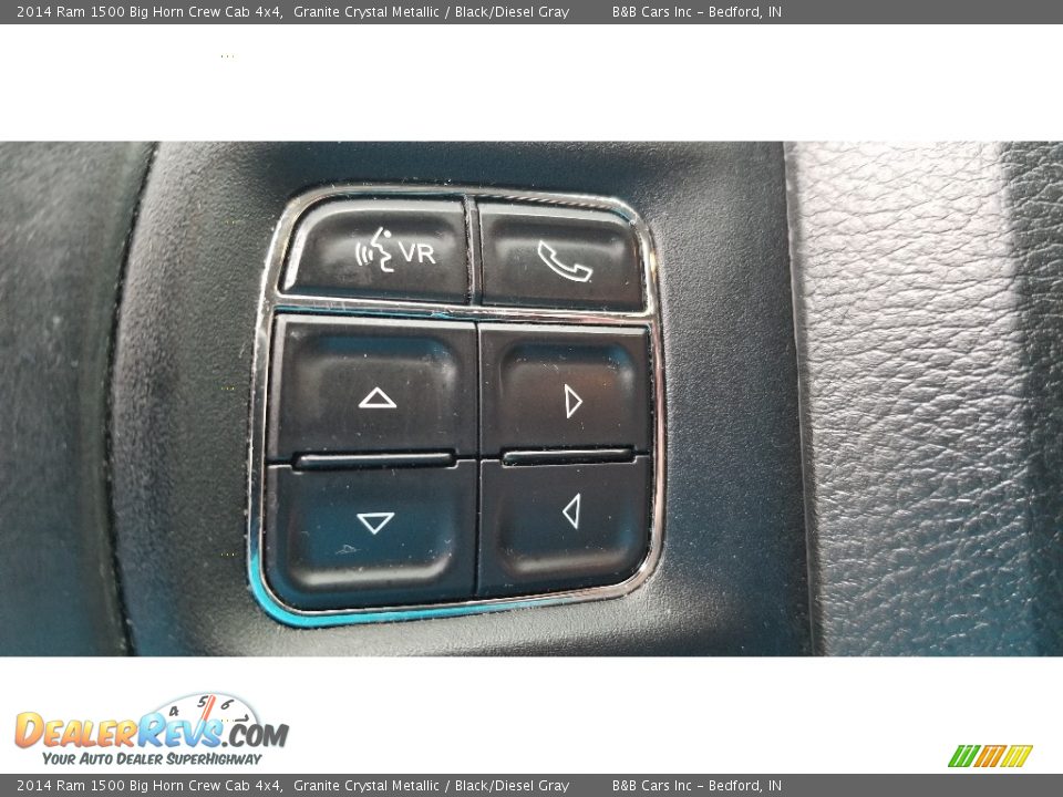 2014 Ram 1500 Big Horn Crew Cab 4x4 Granite Crystal Metallic / Black/Diesel Gray Photo #18
