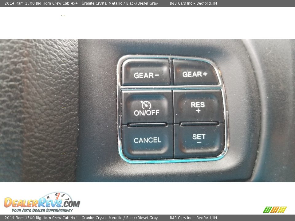 2014 Ram 1500 Big Horn Crew Cab 4x4 Granite Crystal Metallic / Black/Diesel Gray Photo #19