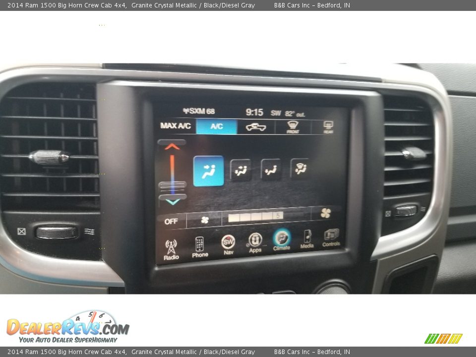 2014 Ram 1500 Big Horn Crew Cab 4x4 Granite Crystal Metallic / Black/Diesel Gray Photo #20