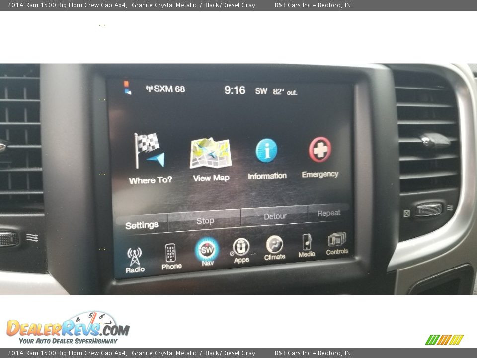 2014 Ram 1500 Big Horn Crew Cab 4x4 Granite Crystal Metallic / Black/Diesel Gray Photo #23