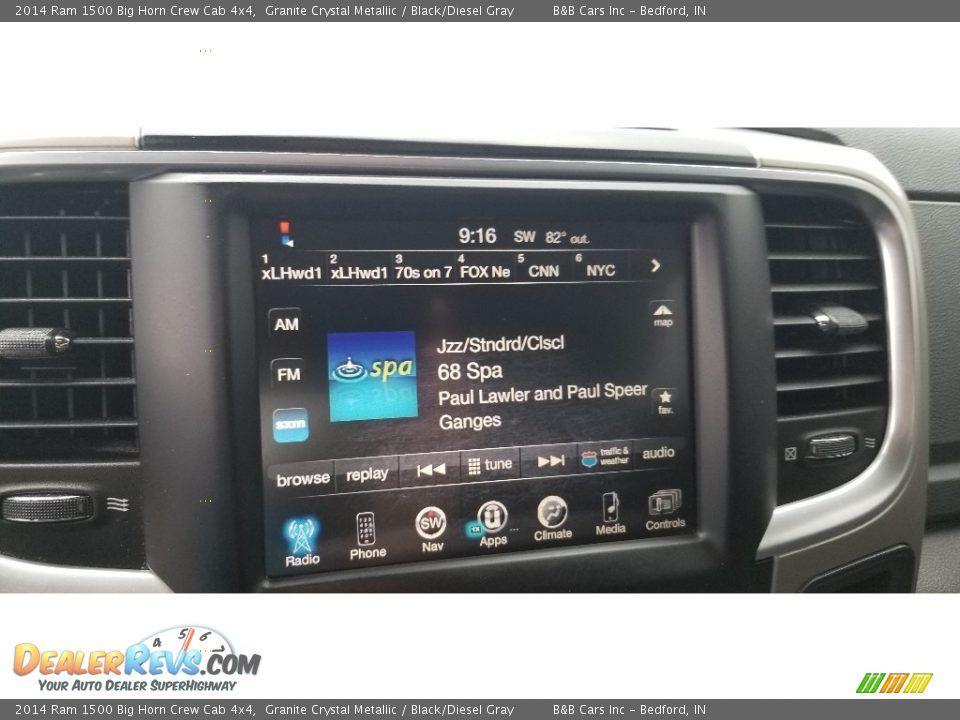 2014 Ram 1500 Big Horn Crew Cab 4x4 Granite Crystal Metallic / Black/Diesel Gray Photo #24