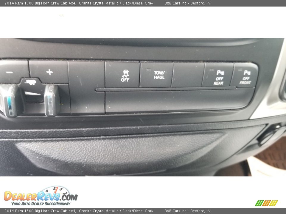 2014 Ram 1500 Big Horn Crew Cab 4x4 Granite Crystal Metallic / Black/Diesel Gray Photo #25