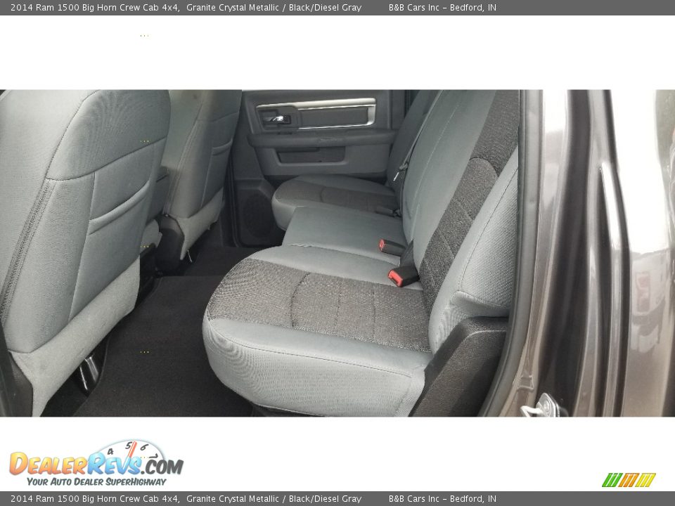 2014 Ram 1500 Big Horn Crew Cab 4x4 Granite Crystal Metallic / Black/Diesel Gray Photo #26