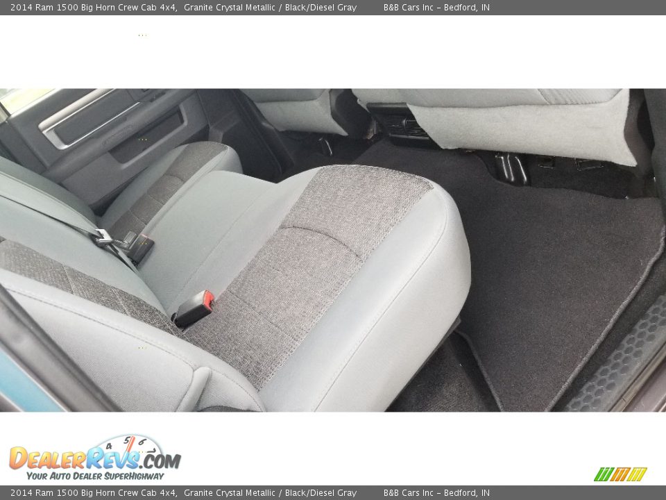 2014 Ram 1500 Big Horn Crew Cab 4x4 Granite Crystal Metallic / Black/Diesel Gray Photo #27