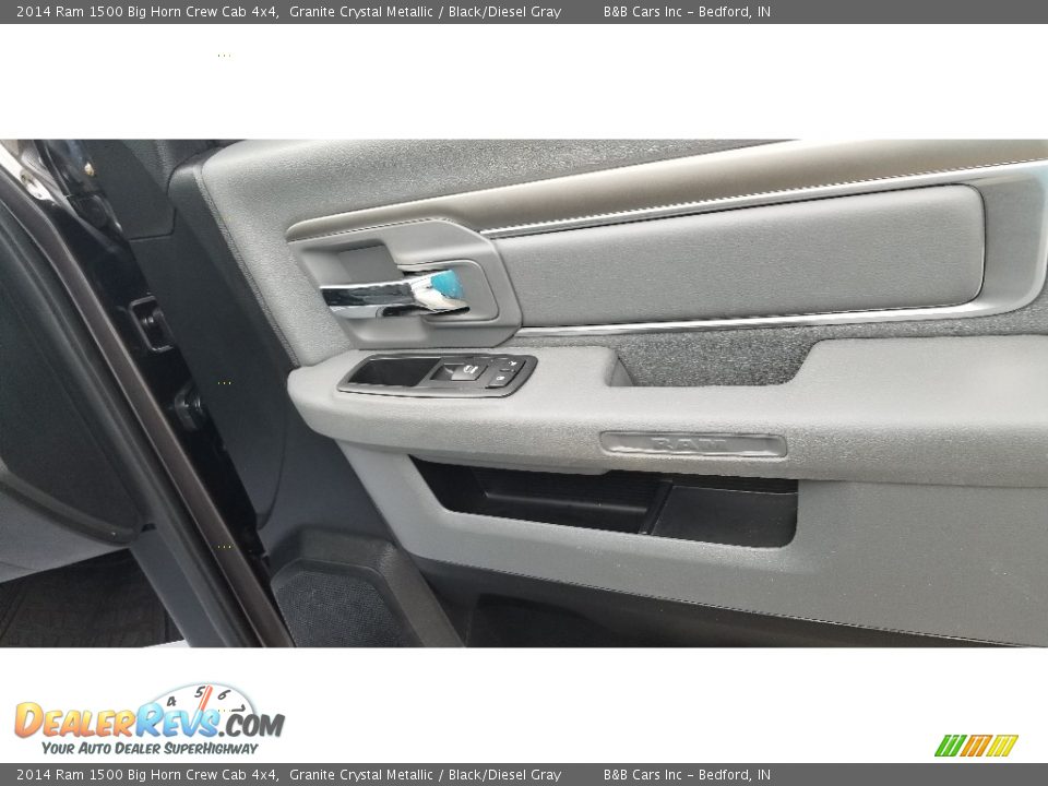 2014 Ram 1500 Big Horn Crew Cab 4x4 Granite Crystal Metallic / Black/Diesel Gray Photo #29