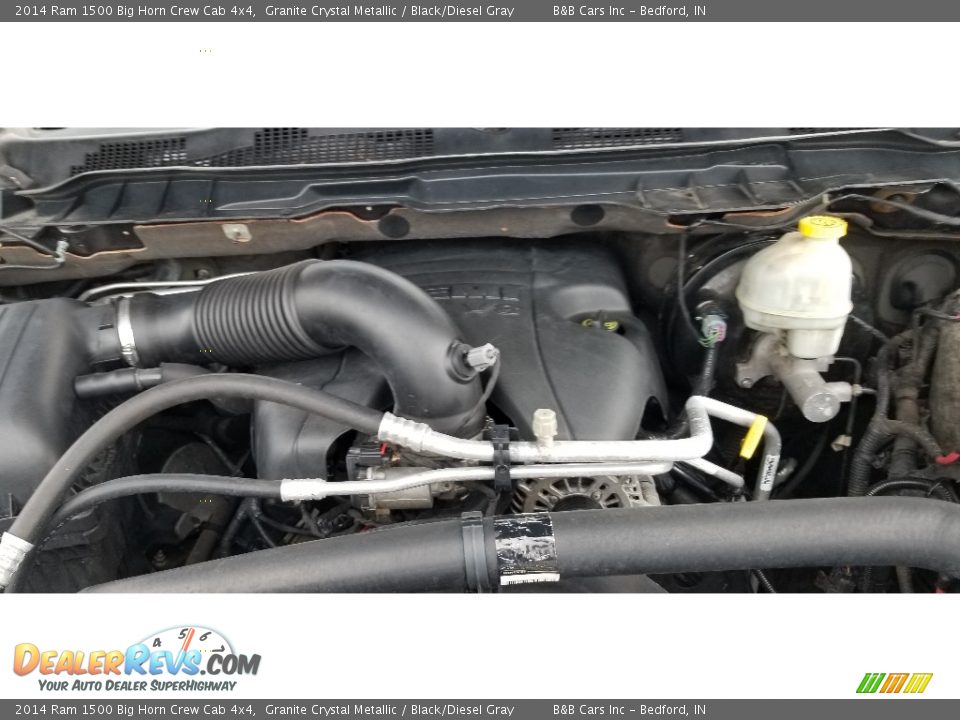 2014 Ram 1500 Big Horn Crew Cab 4x4 Granite Crystal Metallic / Black/Diesel Gray Photo #30