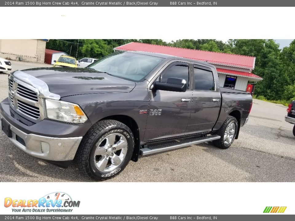 2014 Ram 1500 Big Horn Crew Cab 4x4 Granite Crystal Metallic / Black/Diesel Gray Photo #32