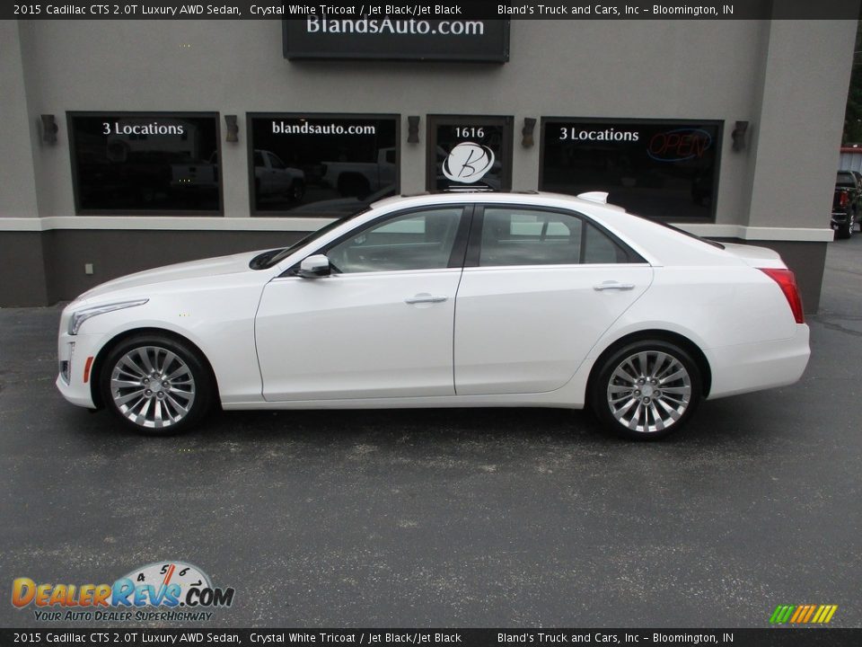 2015 Cadillac CTS 2.0T Luxury AWD Sedan Crystal White Tricoat / Jet Black/Jet Black Photo #1