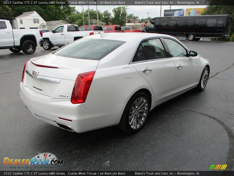 2015 Cadillac CTS 2.0T Luxury AWD Sedan Crystal White Tricoat / Jet Black/Jet Black Photo #4