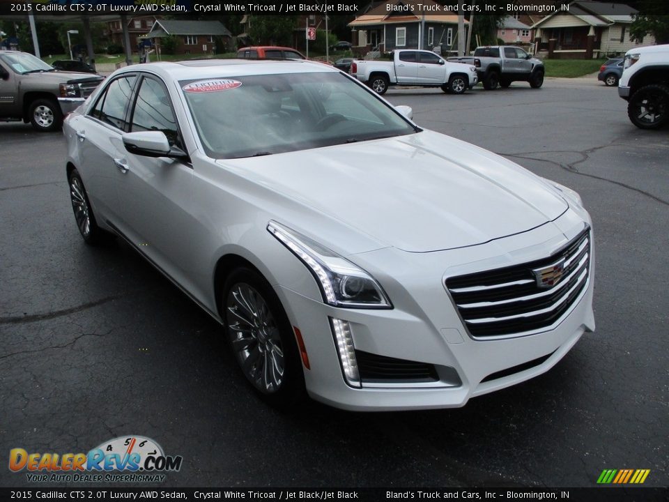 2015 Cadillac CTS 2.0T Luxury AWD Sedan Crystal White Tricoat / Jet Black/Jet Black Photo #5