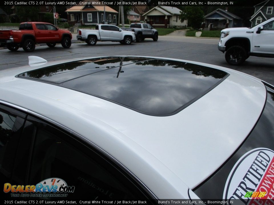 2015 Cadillac CTS 2.0T Luxury AWD Sedan Crystal White Tricoat / Jet Black/Jet Black Photo #31