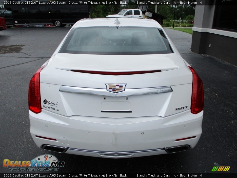 2015 Cadillac CTS 2.0T Luxury AWD Sedan Crystal White Tricoat / Jet Black/Jet Black Photo #32