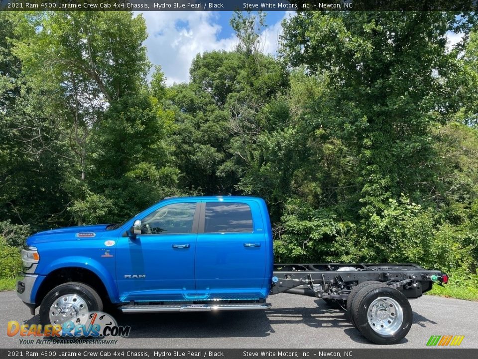 2021 Ram 4500 Laramie Crew Cab 4x4 Chassis Hydro Blue Pearl / Black Photo #1