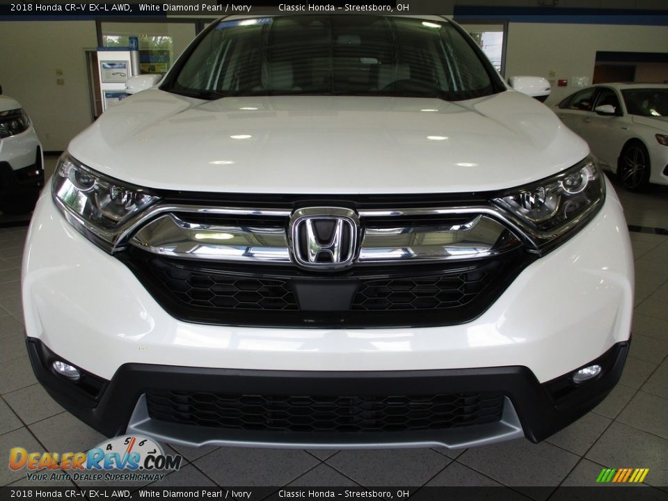 2018 Honda CR-V EX-L AWD White Diamond Pearl / Ivory Photo #2