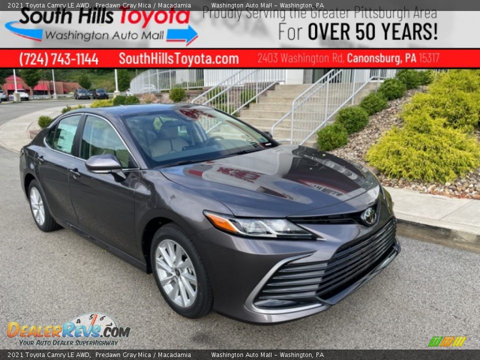 2021 Toyota Camry LE AWD Predawn Gray Mica / Macadamia Photo #1