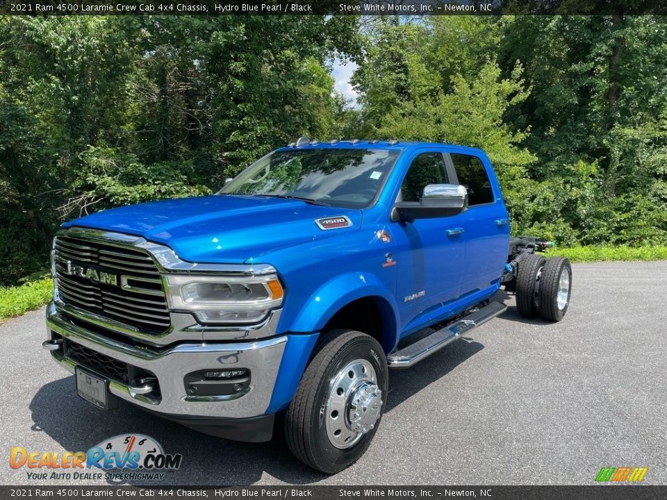 2021 Ram 4500 Laramie Crew Cab 4x4 Chassis Hydro Blue Pearl / Black Photo #2