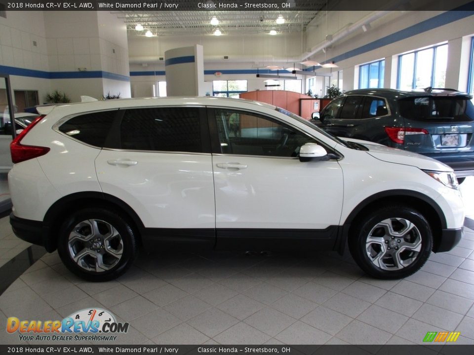 2018 Honda CR-V EX-L AWD White Diamond Pearl / Ivory Photo #4