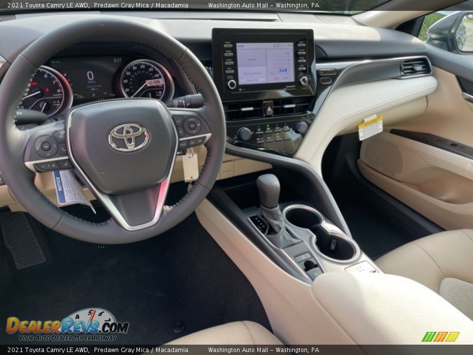 2021 Toyota Camry LE AWD Predawn Gray Mica / Macadamia Photo #3