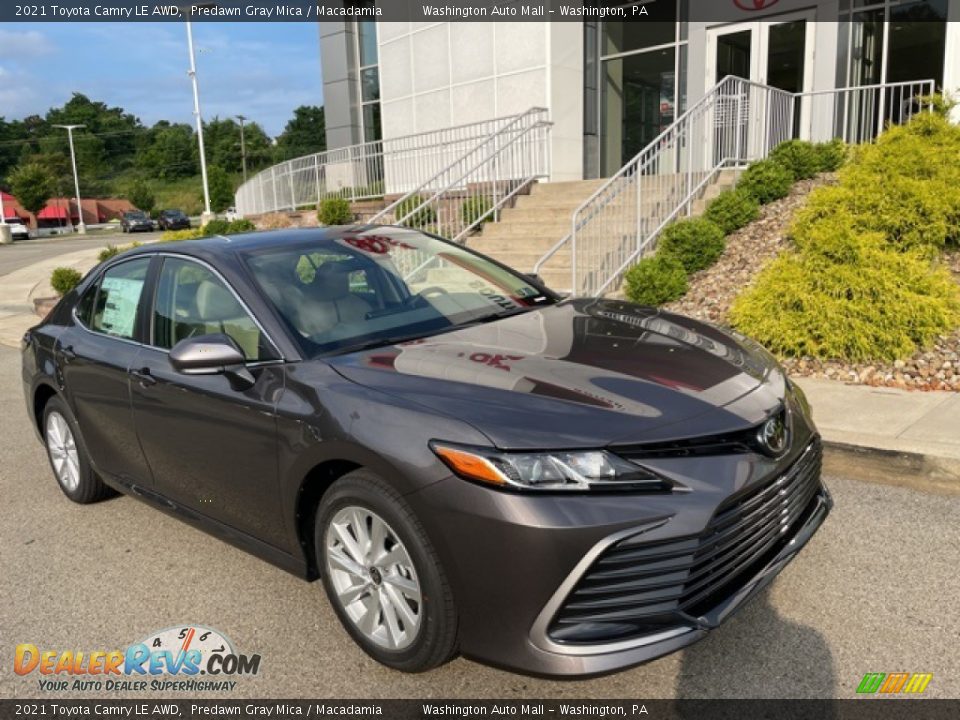 2021 Toyota Camry LE AWD Predawn Gray Mica / Macadamia Photo #6