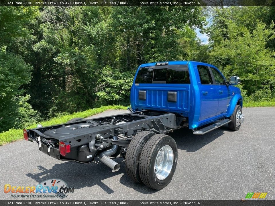 2021 Ram 4500 Laramie Crew Cab 4x4 Chassis Hydro Blue Pearl / Black Photo #6