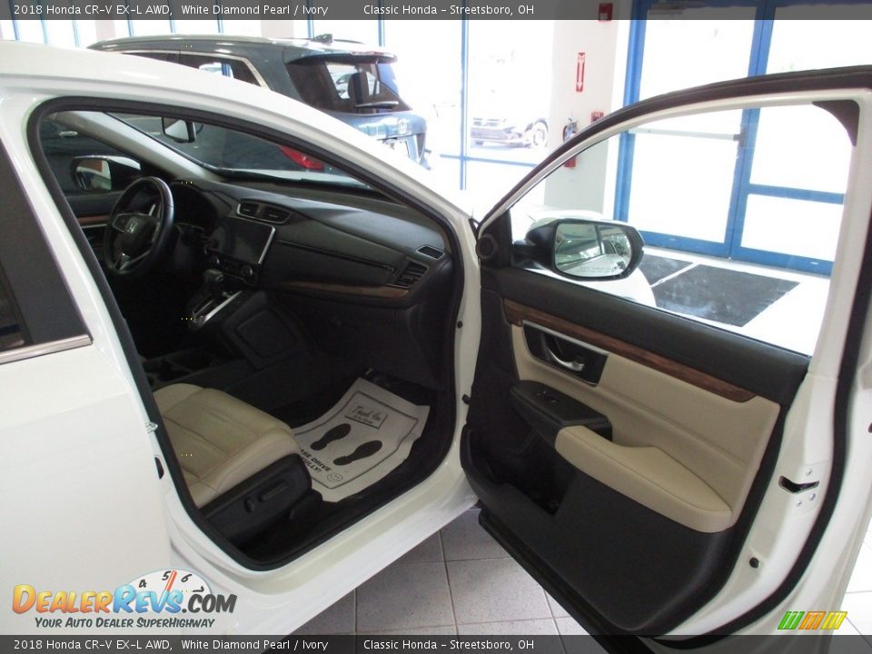 2018 Honda CR-V EX-L AWD White Diamond Pearl / Ivory Photo #19