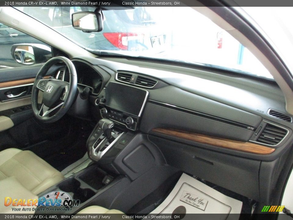 2018 Honda CR-V EX-L AWD White Diamond Pearl / Ivory Photo #20