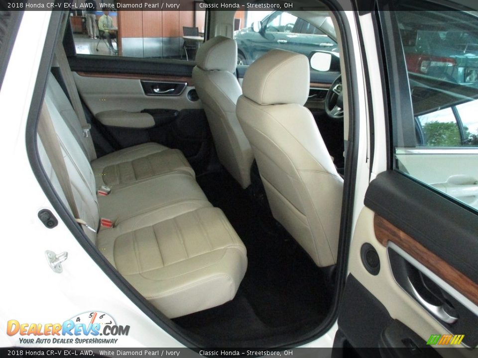 2018 Honda CR-V EX-L AWD White Diamond Pearl / Ivory Photo #24