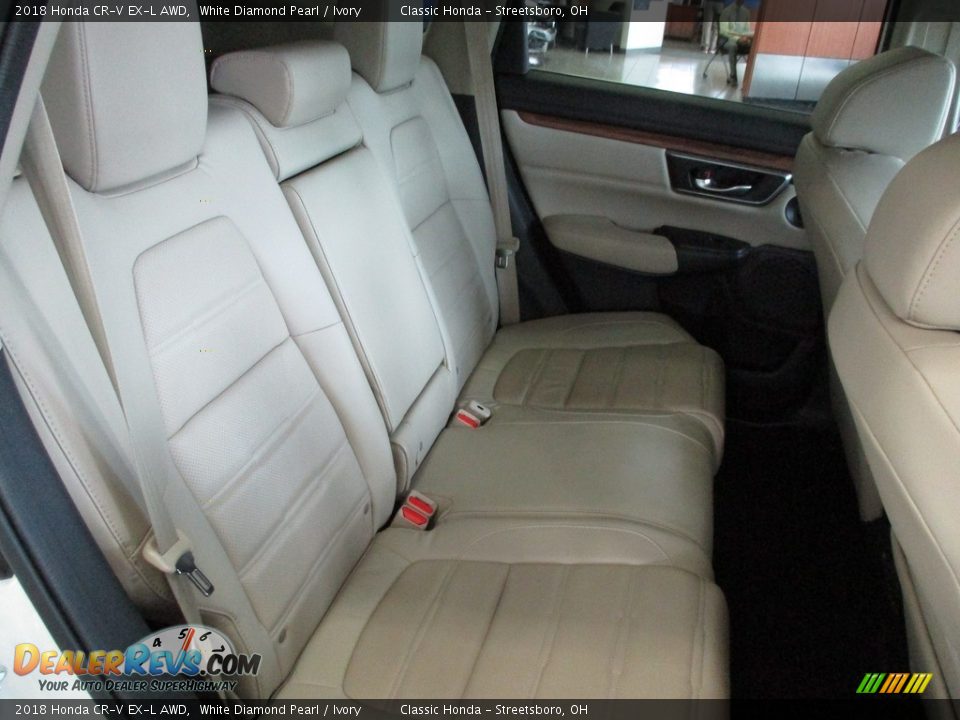 2018 Honda CR-V EX-L AWD White Diamond Pearl / Ivory Photo #25