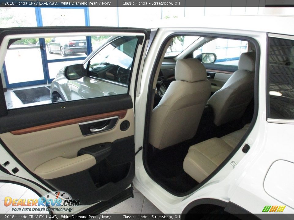 2018 Honda CR-V EX-L AWD White Diamond Pearl / Ivory Photo #26
