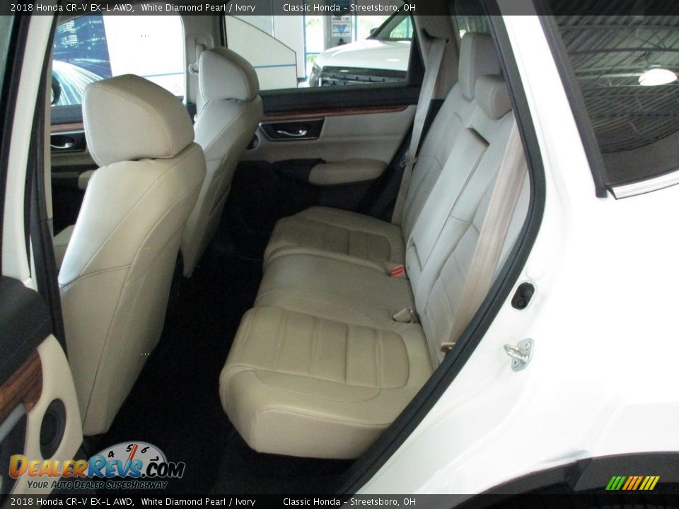 2018 Honda CR-V EX-L AWD White Diamond Pearl / Ivory Photo #27