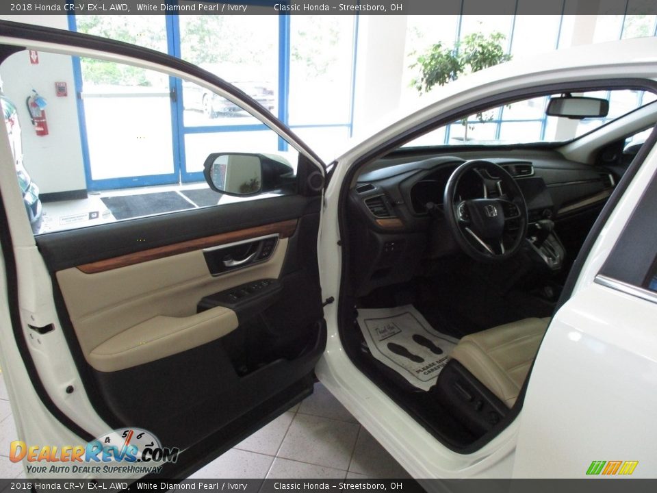 2018 Honda CR-V EX-L AWD White Diamond Pearl / Ivory Photo #29