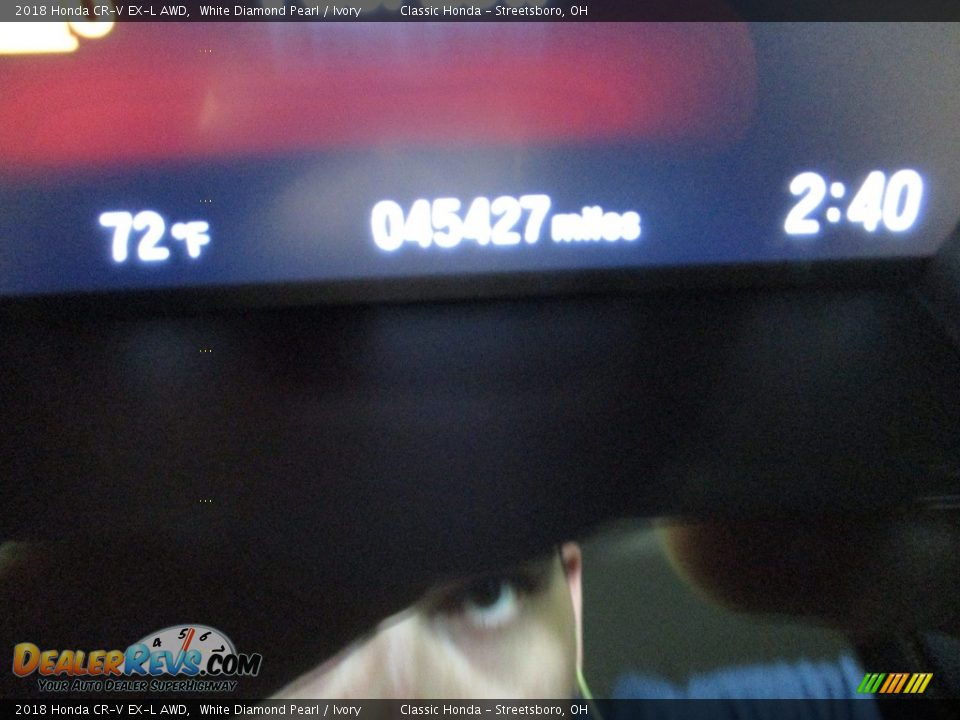 2018 Honda CR-V EX-L AWD White Diamond Pearl / Ivory Photo #33