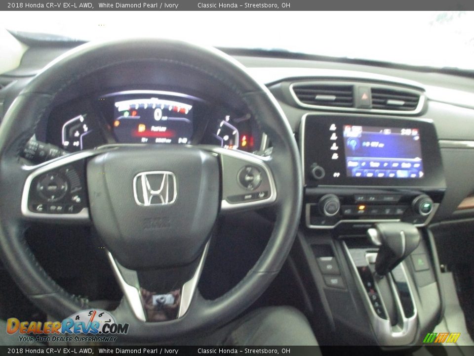 2018 Honda CR-V EX-L AWD White Diamond Pearl / Ivory Photo #34