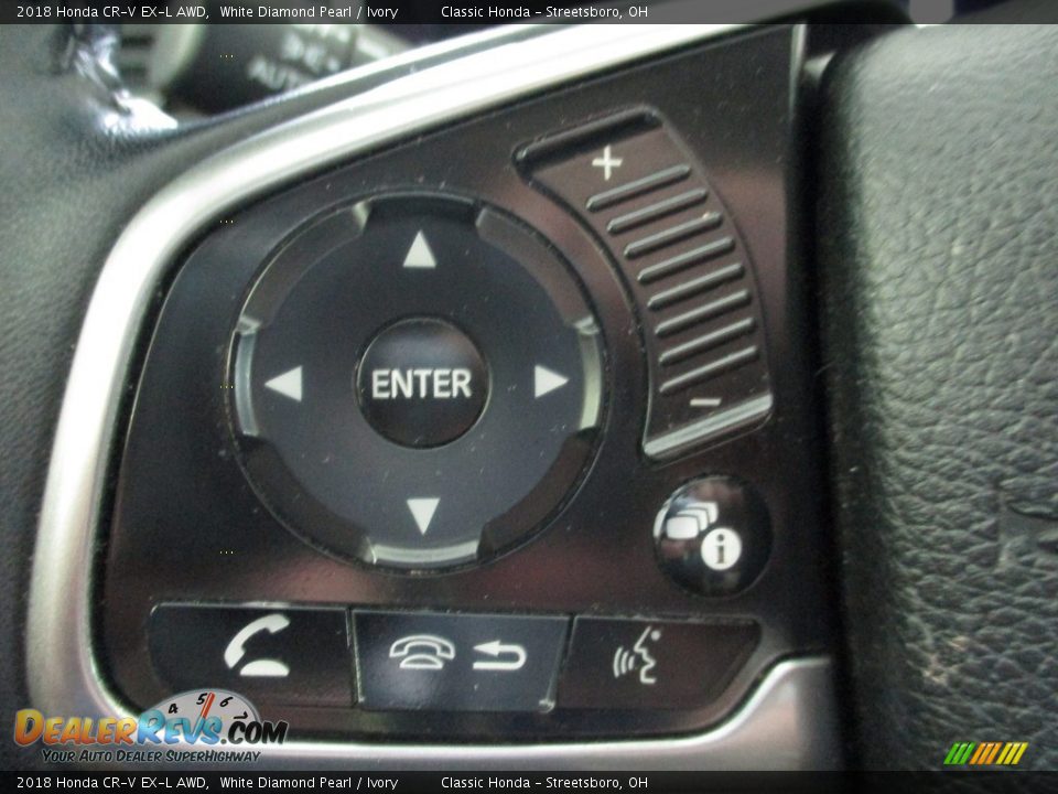 2018 Honda CR-V EX-L AWD White Diamond Pearl / Ivory Photo #36