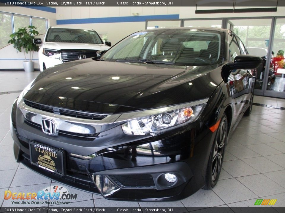 2018 Honda Civic EX-T Sedan Crystal Black Pearl / Black Photo #1