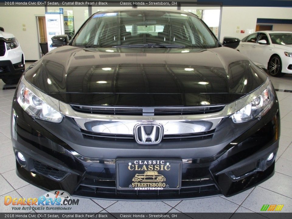2018 Honda Civic EX-T Sedan Crystal Black Pearl / Black Photo #2