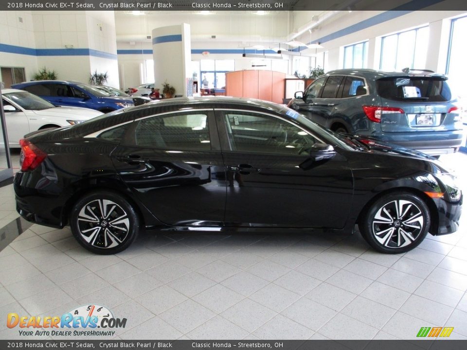 Crystal Black Pearl 2018 Honda Civic EX-T Sedan Photo #4