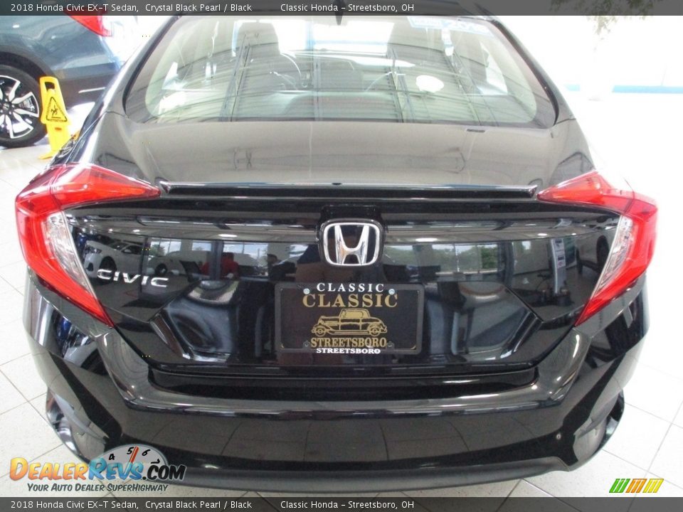 2018 Honda Civic EX-T Sedan Crystal Black Pearl / Black Photo #5