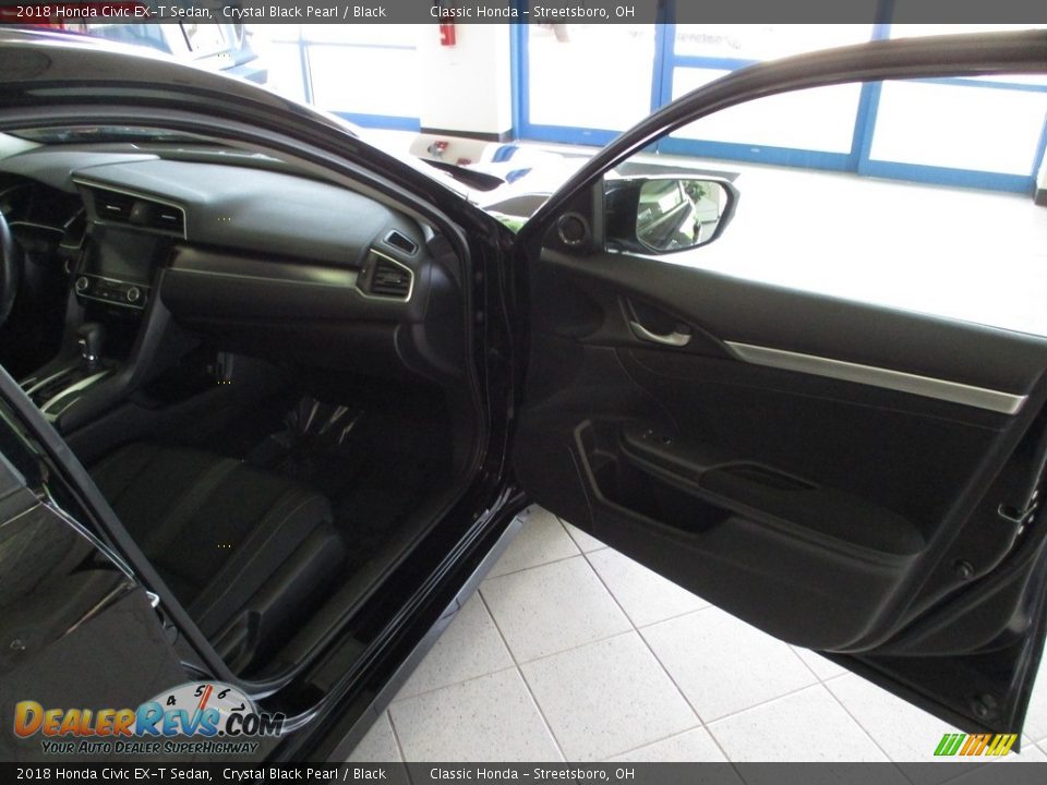2018 Honda Civic EX-T Sedan Crystal Black Pearl / Black Photo #14