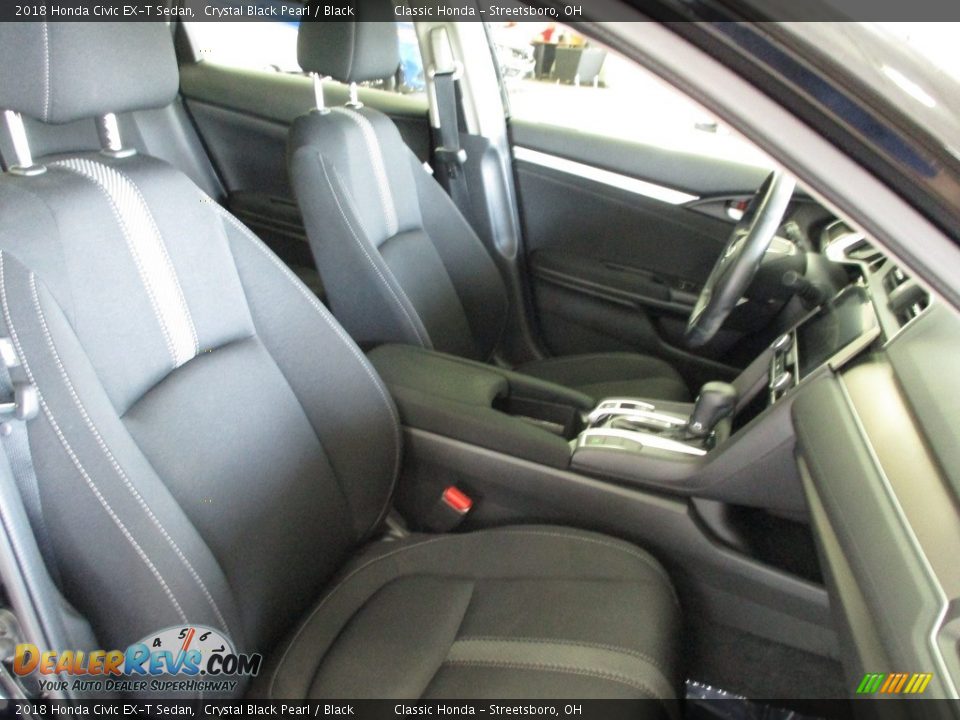 2018 Honda Civic EX-T Sedan Crystal Black Pearl / Black Photo #16