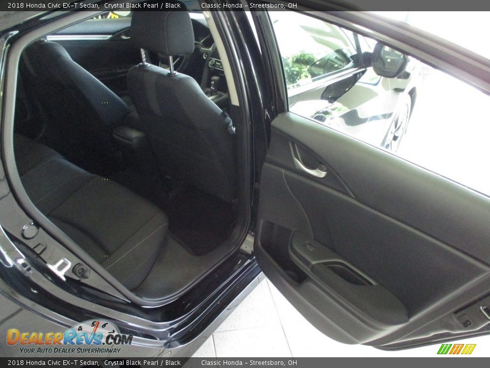 2018 Honda Civic EX-T Sedan Crystal Black Pearl / Black Photo #17