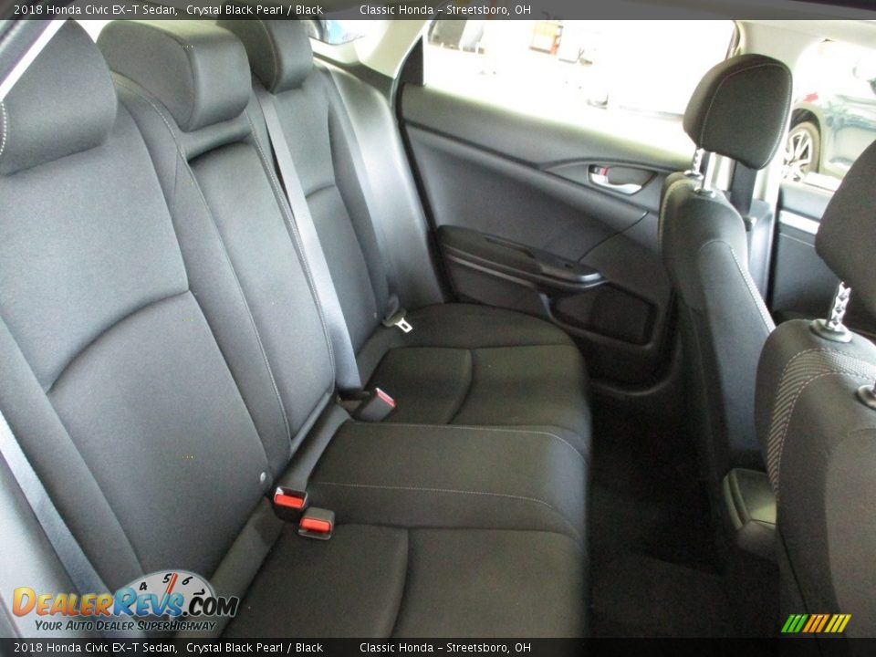 2018 Honda Civic EX-T Sedan Crystal Black Pearl / Black Photo #18