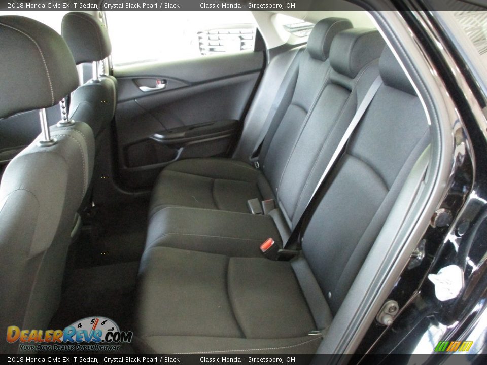 2018 Honda Civic EX-T Sedan Crystal Black Pearl / Black Photo #19
