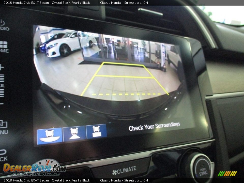 2018 Honda Civic EX-T Sedan Crystal Black Pearl / Black Photo #28